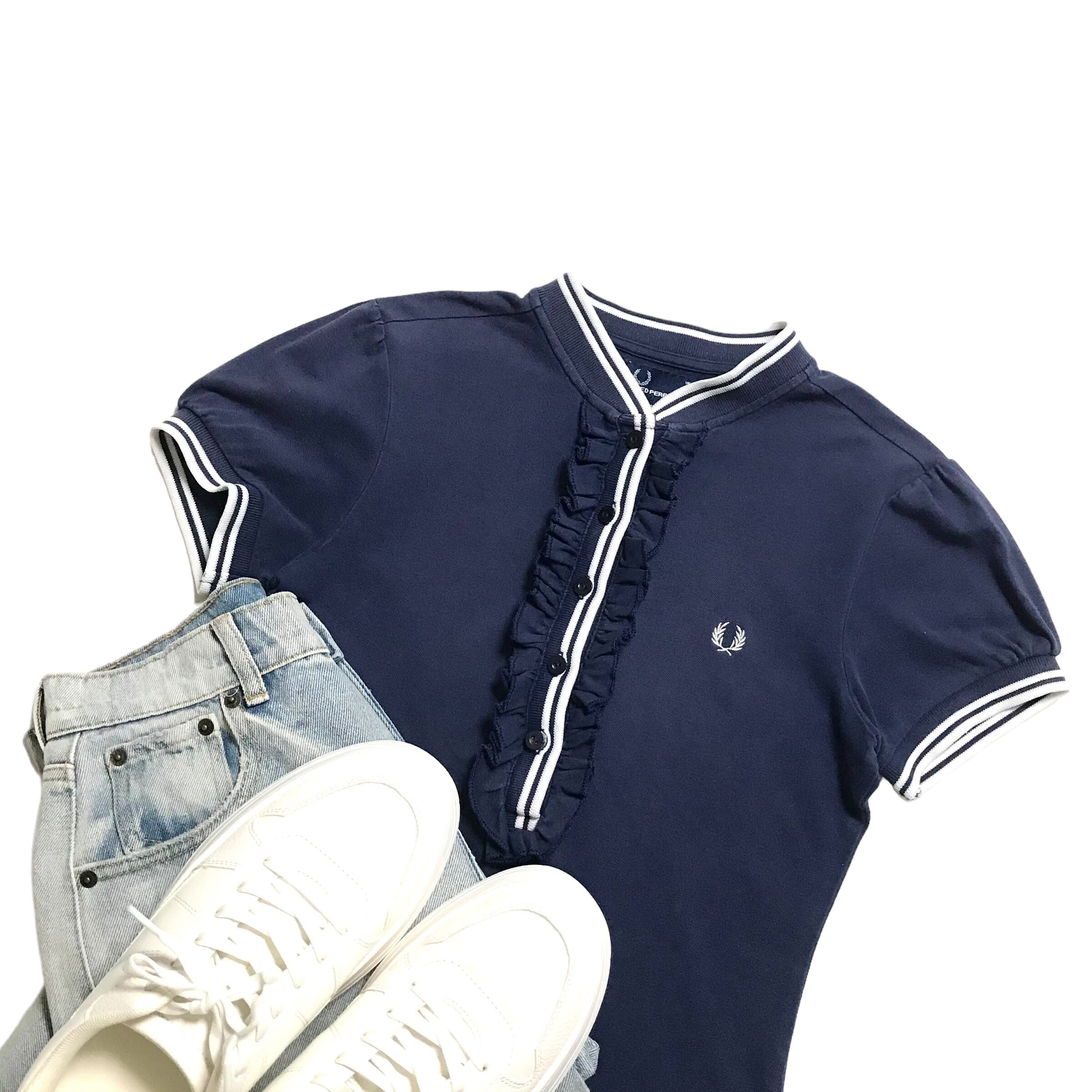 バーバリーBURBERRY ストライプ セーラー襟 ワンピース 6Y 116cm