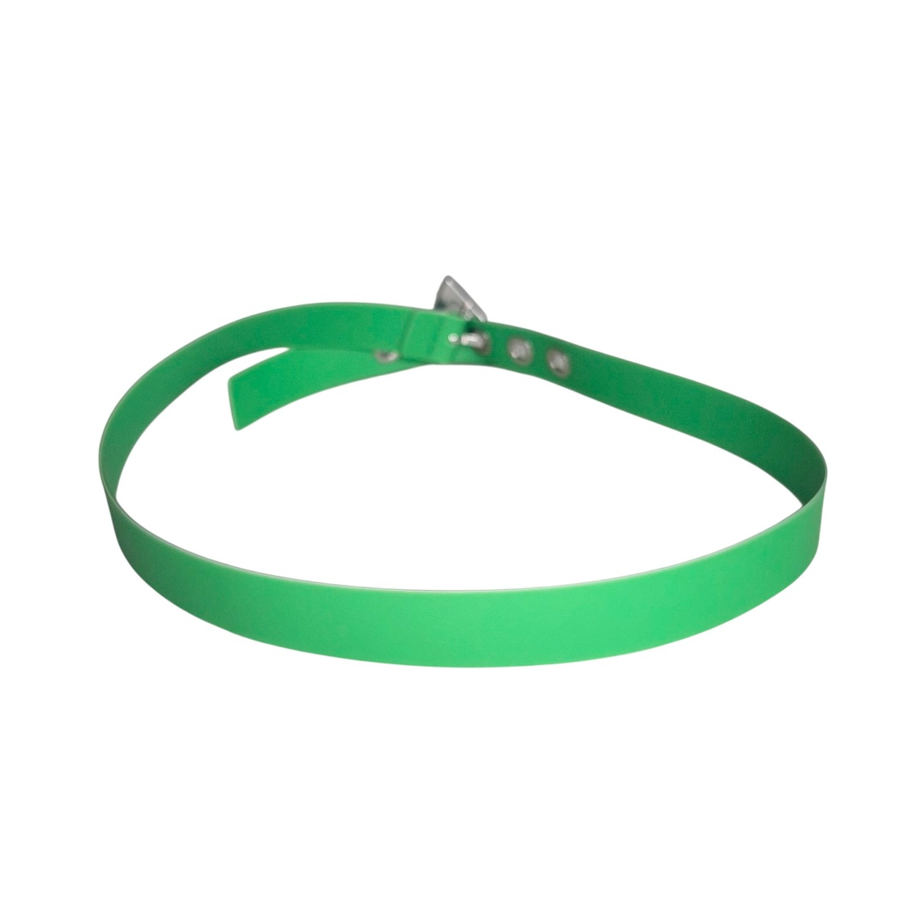 BOTTEGA VENETA green rubber belt “Triangle”