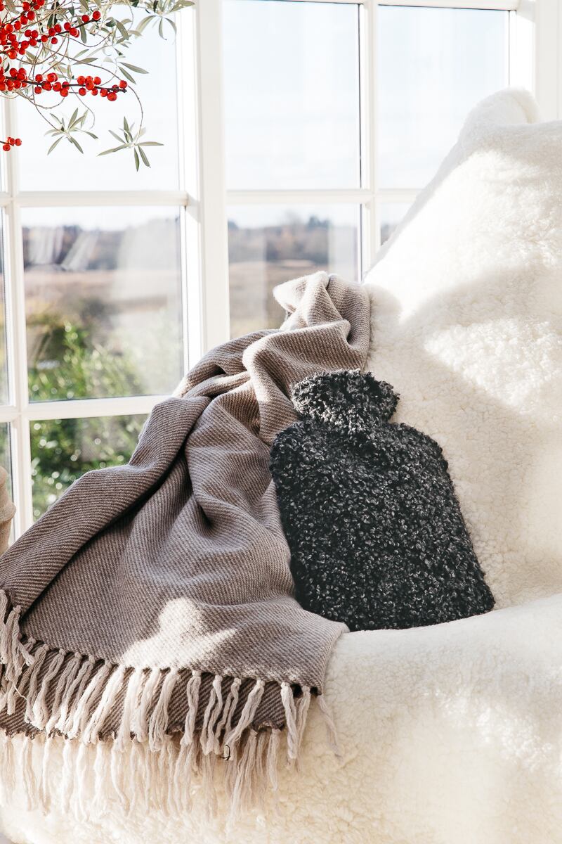 HOT WATER BOTTLE sheepskin moccasin湯たんぽ Hot Water Bottle