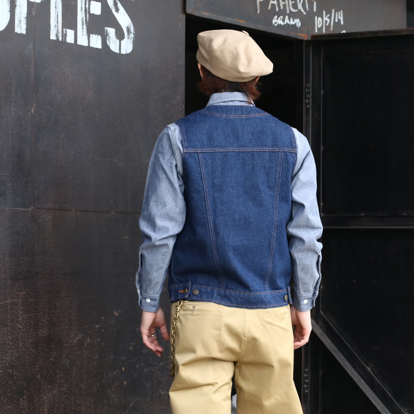 【新品未使用】PRISON BLUES デニムベスト PRISON BLUES プリズンブルース 651 Western Vest デニム ウエスタン