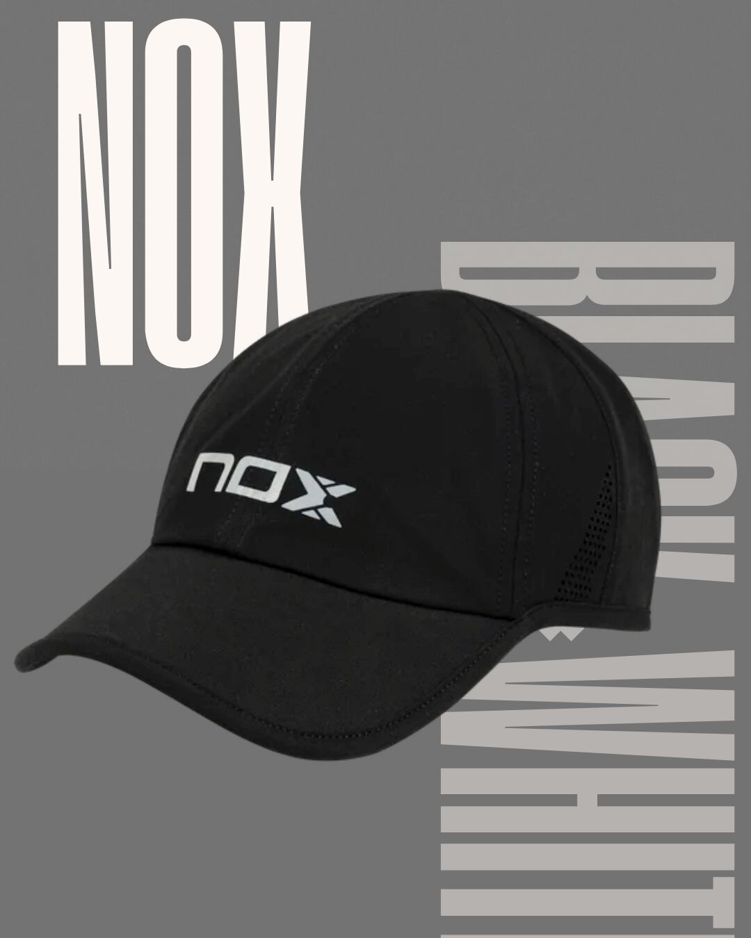BLACK/WHITE NOX CAP ブラック/ホワイトキャップ