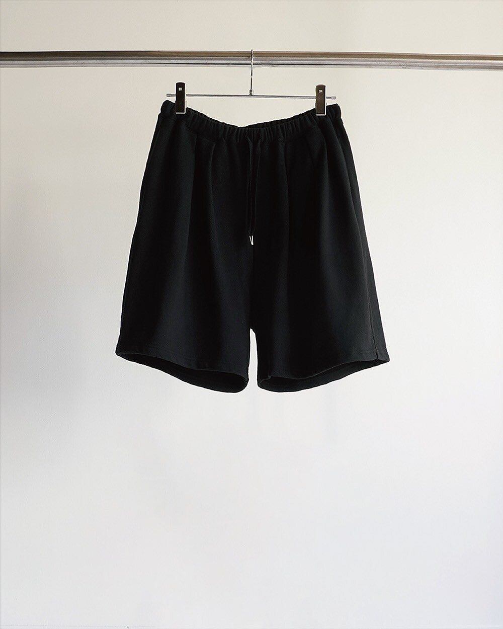 25SS】 ANCELLM TUCK SWEAT SHORTS(BLACK) ANC-PT46 | IAAAM ONLINE STORE