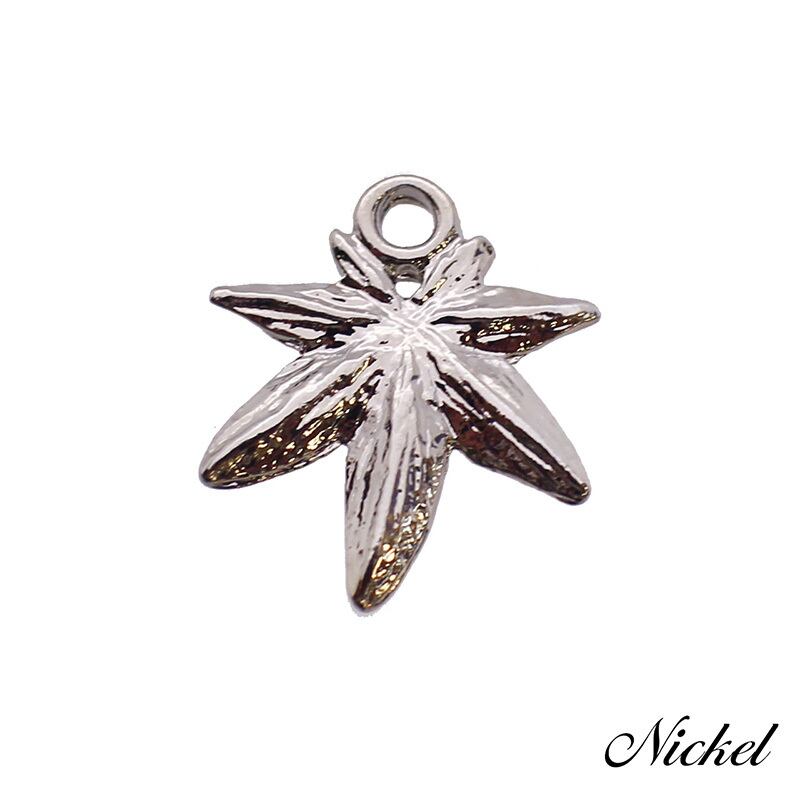 チャーム 葉 リーフ 10個 16mm×14mm [cha-51667] アクセサリー パーツ 