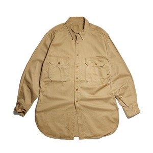 【before half century Vintages(ビフォーハーフセンチュリーヴィンテージ)】50's VINTAGE MILITARY WORK SHIRTS 50年代ヴィンテージミリタリーワークシャツ マチ付き