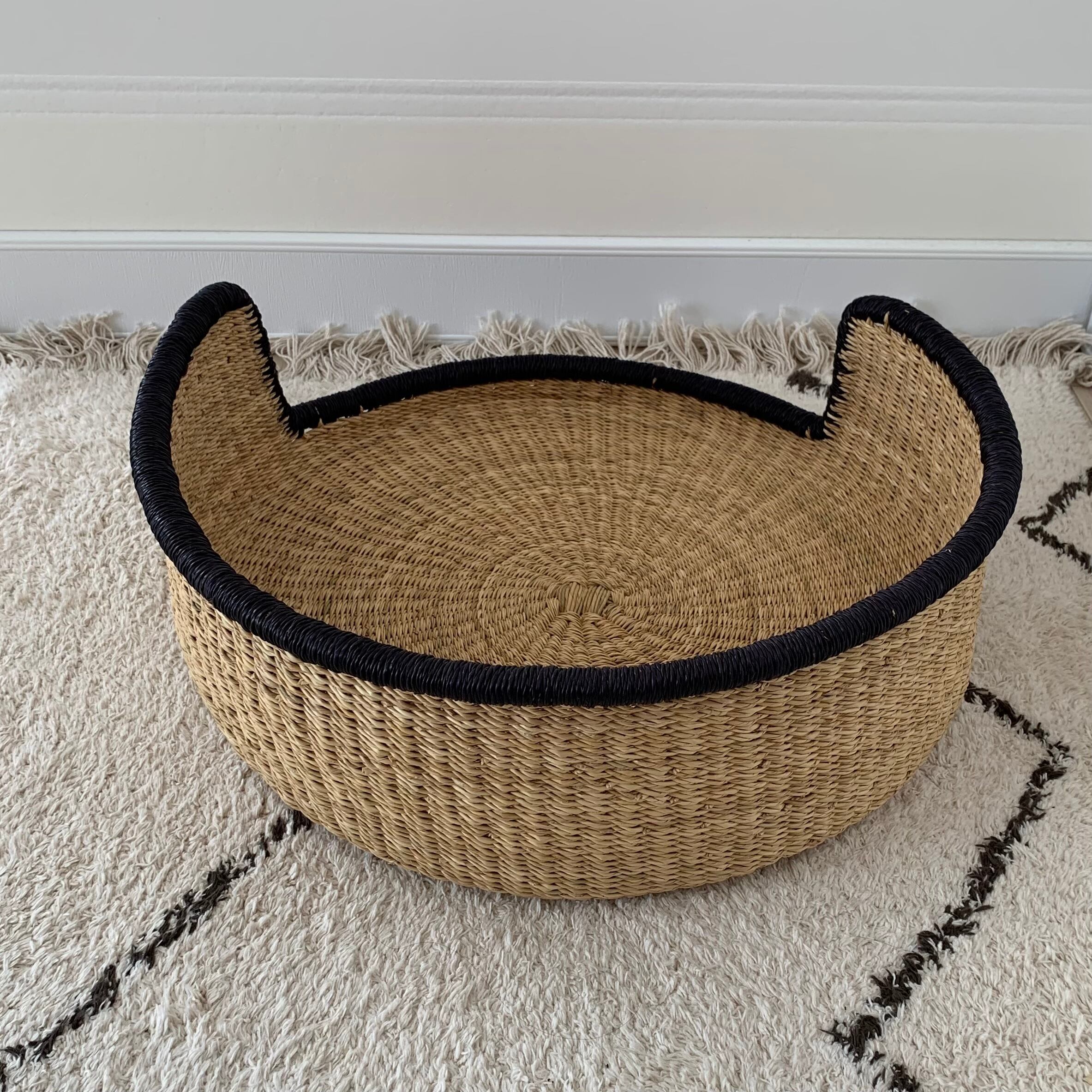 ボルガバスケット ペットベッド ラウンド45 ブラックエッジ | クークー