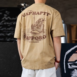 フィッシングプリント半袖Tシャツ 260166