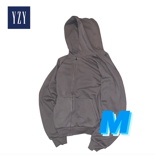 【GRAY 11 size M】 2022s Yeezy×GAP doubleface zip up sweat hoodie
