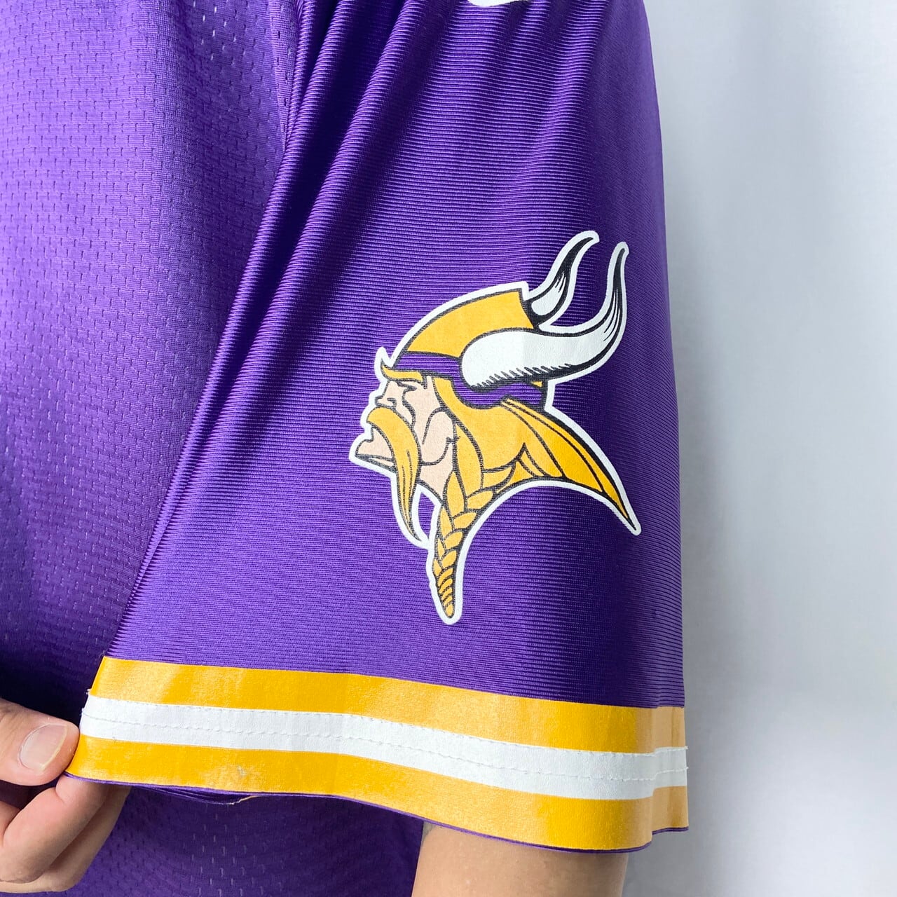 90年代 プーマ PUMA NFL MINNESOTA VIKINGS ミネソタバイキングス ゲームシャツ レプリカユニフォーム カナダ製 メンズXL /eaa186986