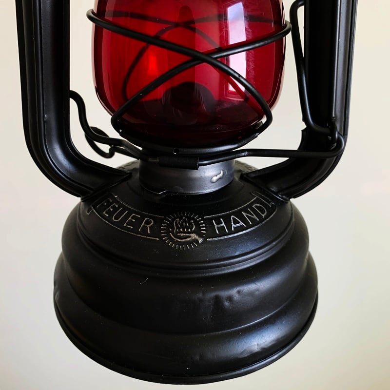 FEUERHAND 176 stk DBP a. 1950's auer red glass | Oldman's lantern