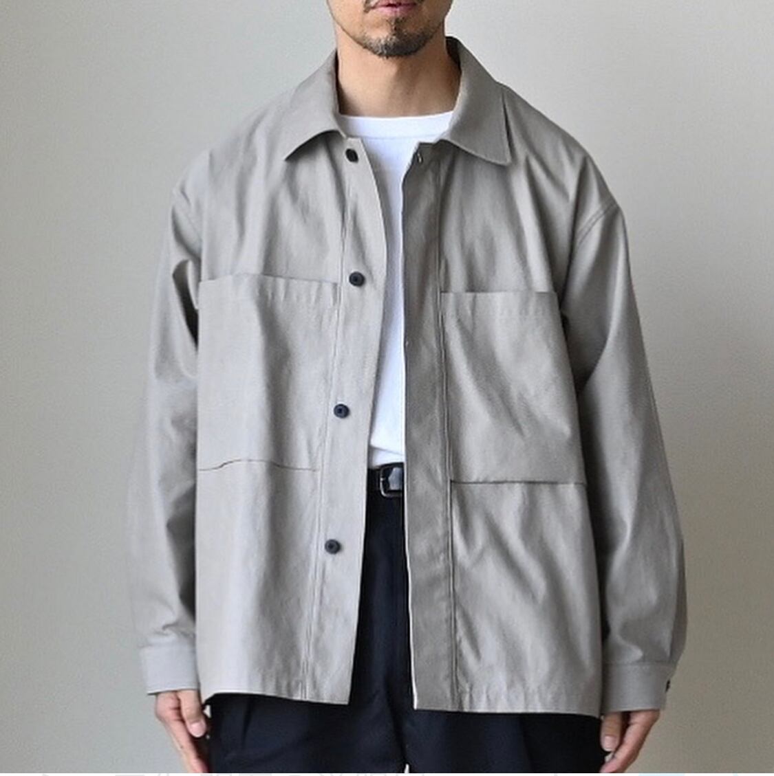 STILL BY HAND】W-POCKET OVER SHIRT JACKET スティルバイハンド