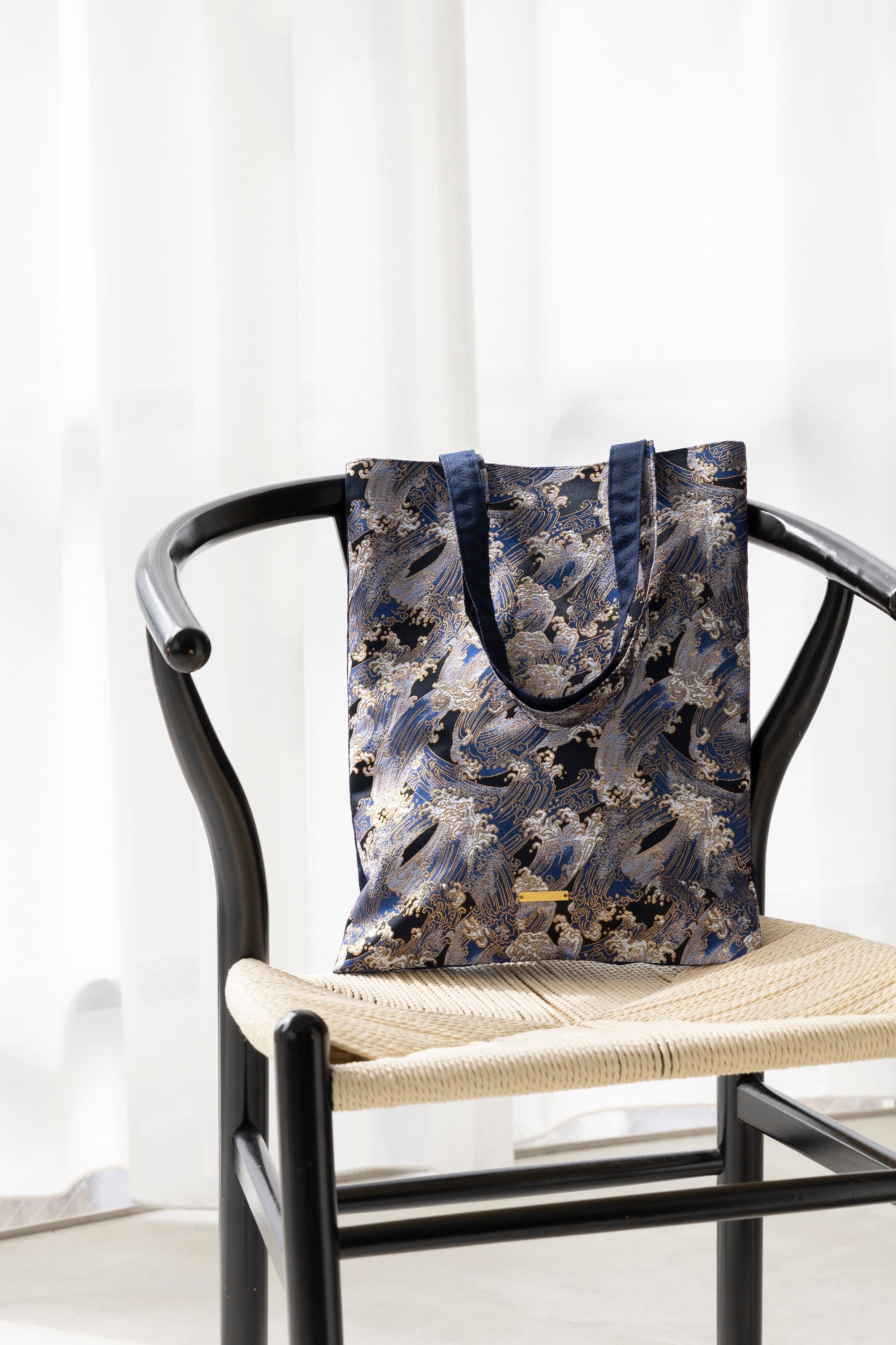 西陣織トートバッグ タテ FLORAL / NTL17 | Tomorrow Fabric