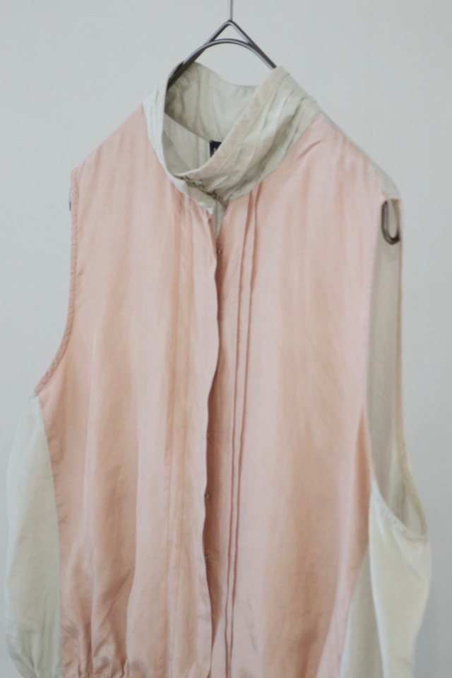 ARMANI JEANS silk stand-collar vest