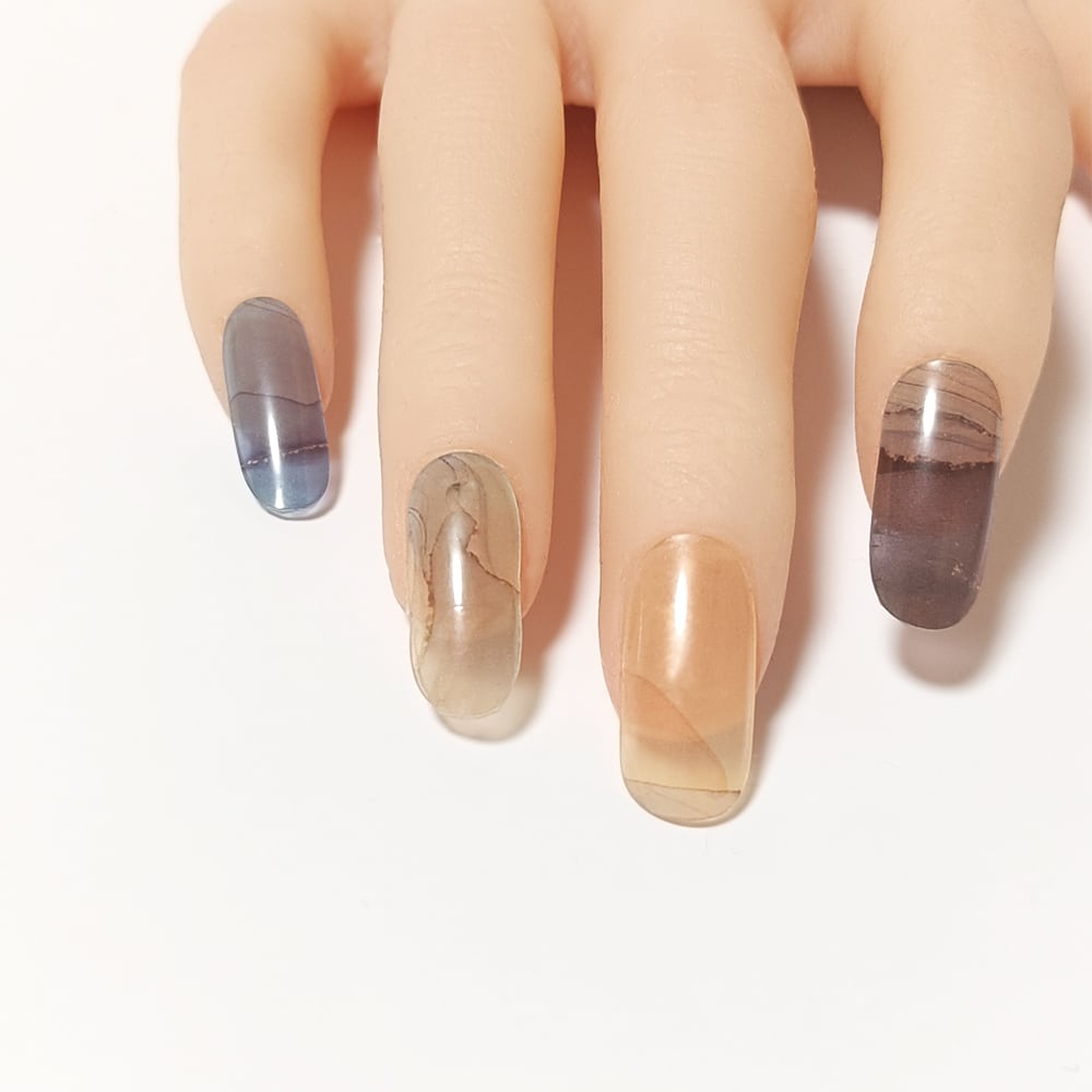 半硬化ジェルネイルシール「Gel Nail Stickers」008 Alcohol ink