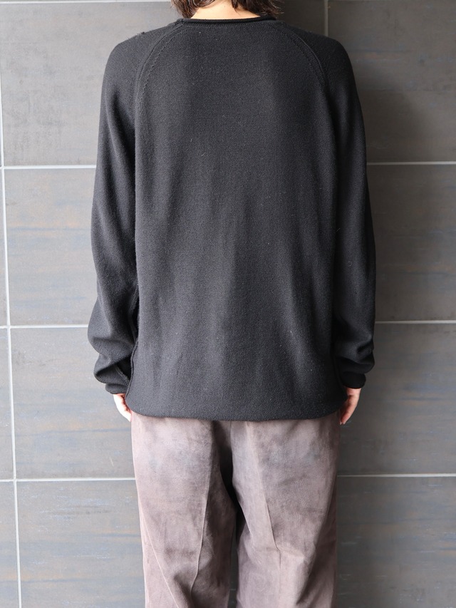 【EMPORIO ARMANI】logo design relax fit knit