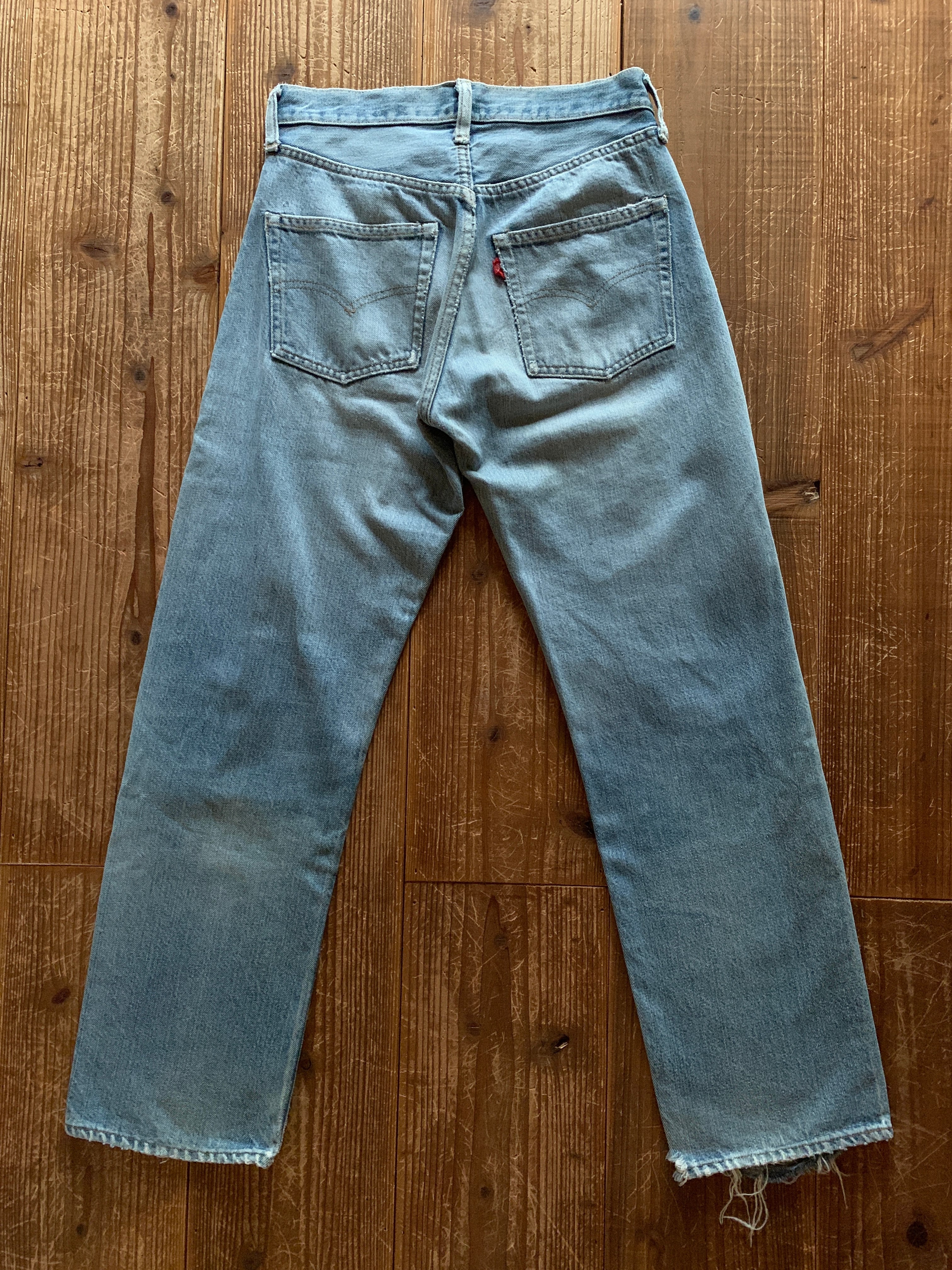 80's Levi's 501 66後期 デニムパンツ クラッシュ 実寸(29ｘ27.5 位) USA製