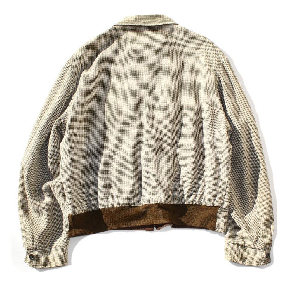 Vintage Rayon Gabardine Reversible Jacket [1950s-] Brown × Hounds