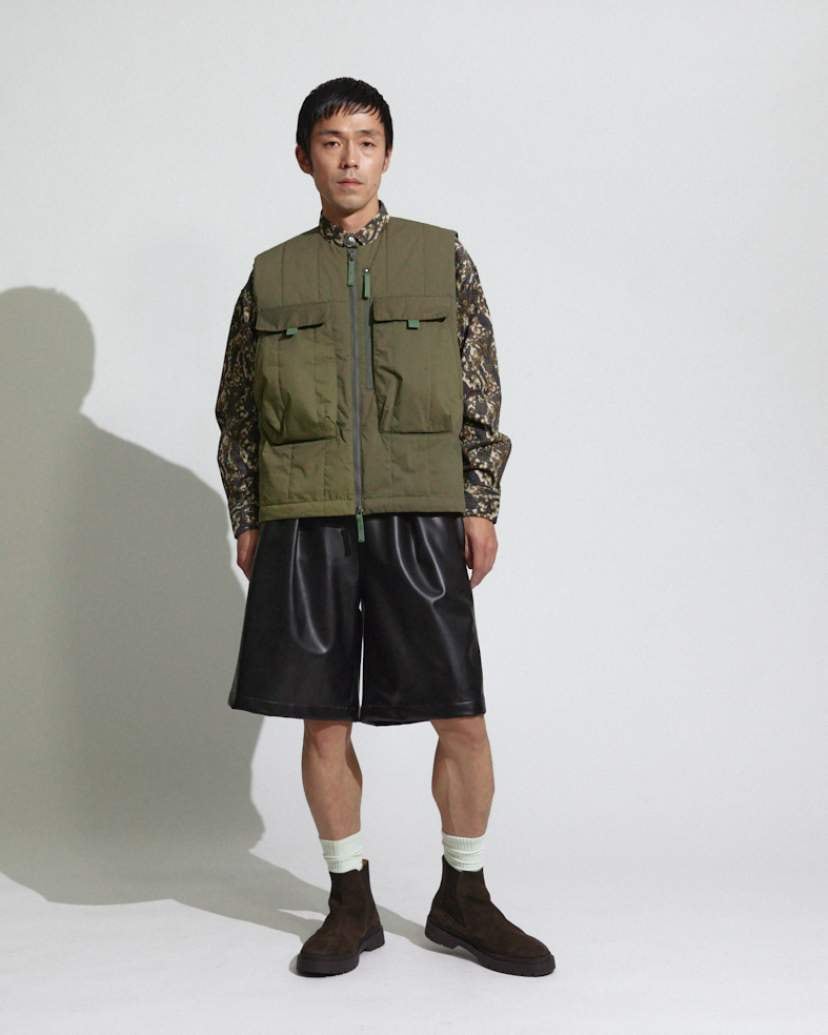 QUILTED UTILITY VEST / キルティングユーティリティベスト(NAVY