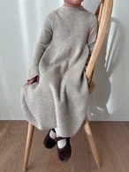 90-140  /  long knit ops / beige〔ロングニットワンピース〕