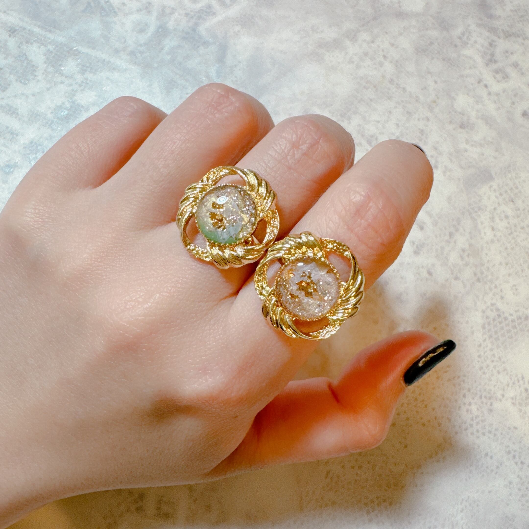 pallet ring -gold-