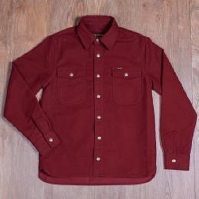 ＊Pike Brothers 1943 CPO Shirt Moleskin Dark Red＊ - メイン画像
