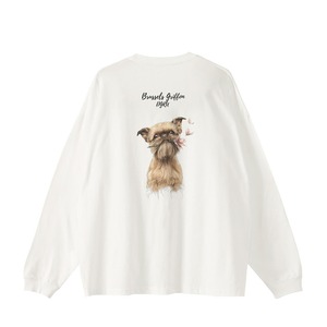 ブリュッセル・グリフォン　ルーズロングスリーブTシャツ