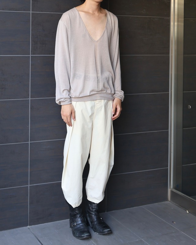 【HERMES】v neck design knit