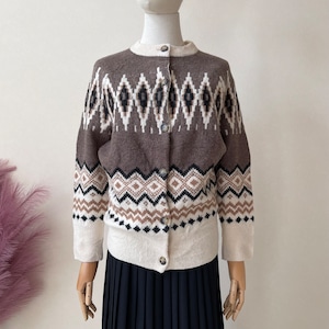 J.CREW 2000s Alpaca Nordic Cardigan AD142