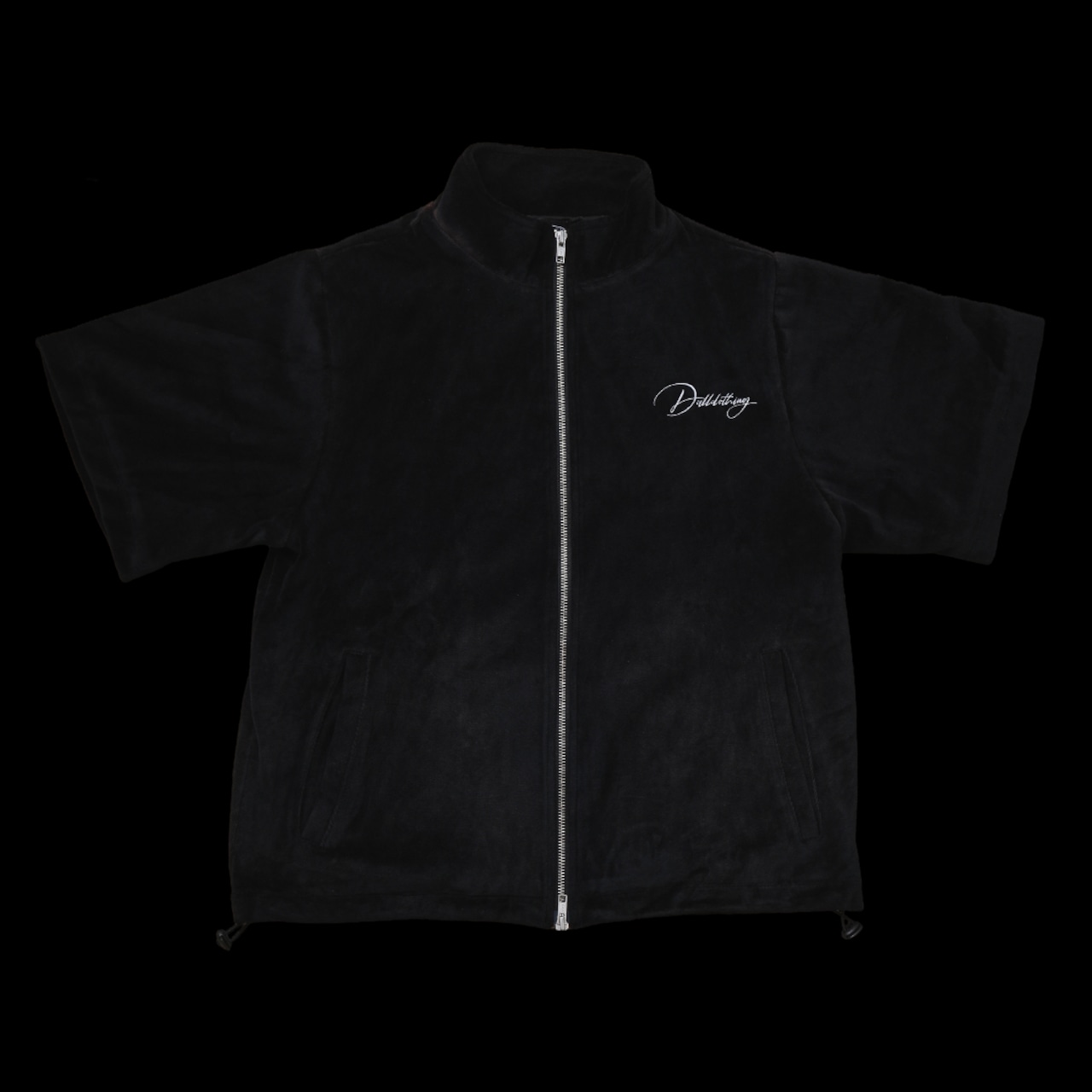 AUTOGRAPH LOGO WASHED VELOUR ZIP SHIRT