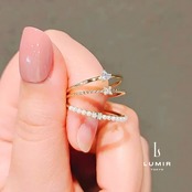 【数量限定アイテム】スパークルパールスタックリング