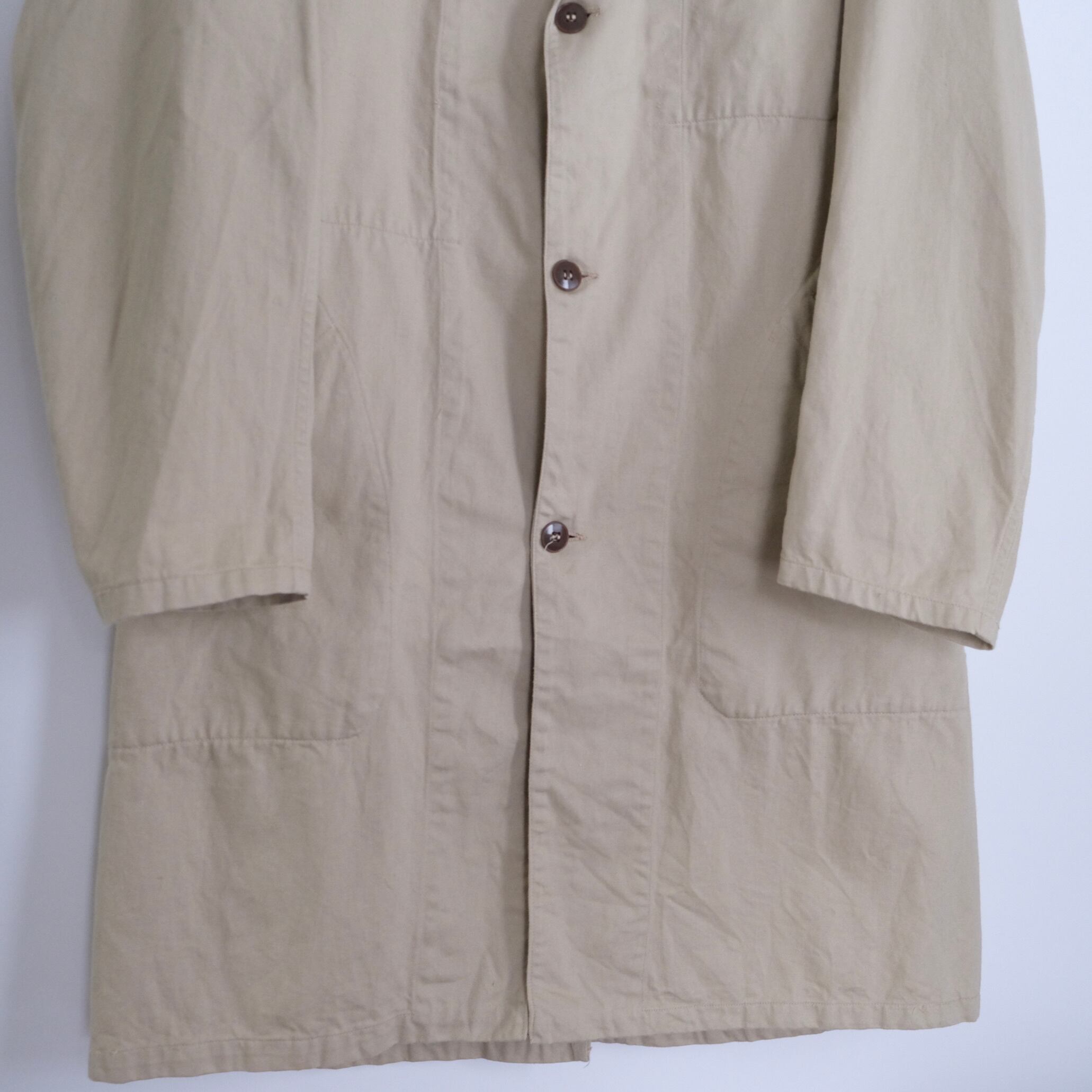 【 FRENCH WORK 】 AU MOLINEL Cotton Twill Coat / フランス ビンテージ コットンツイル ワークコート