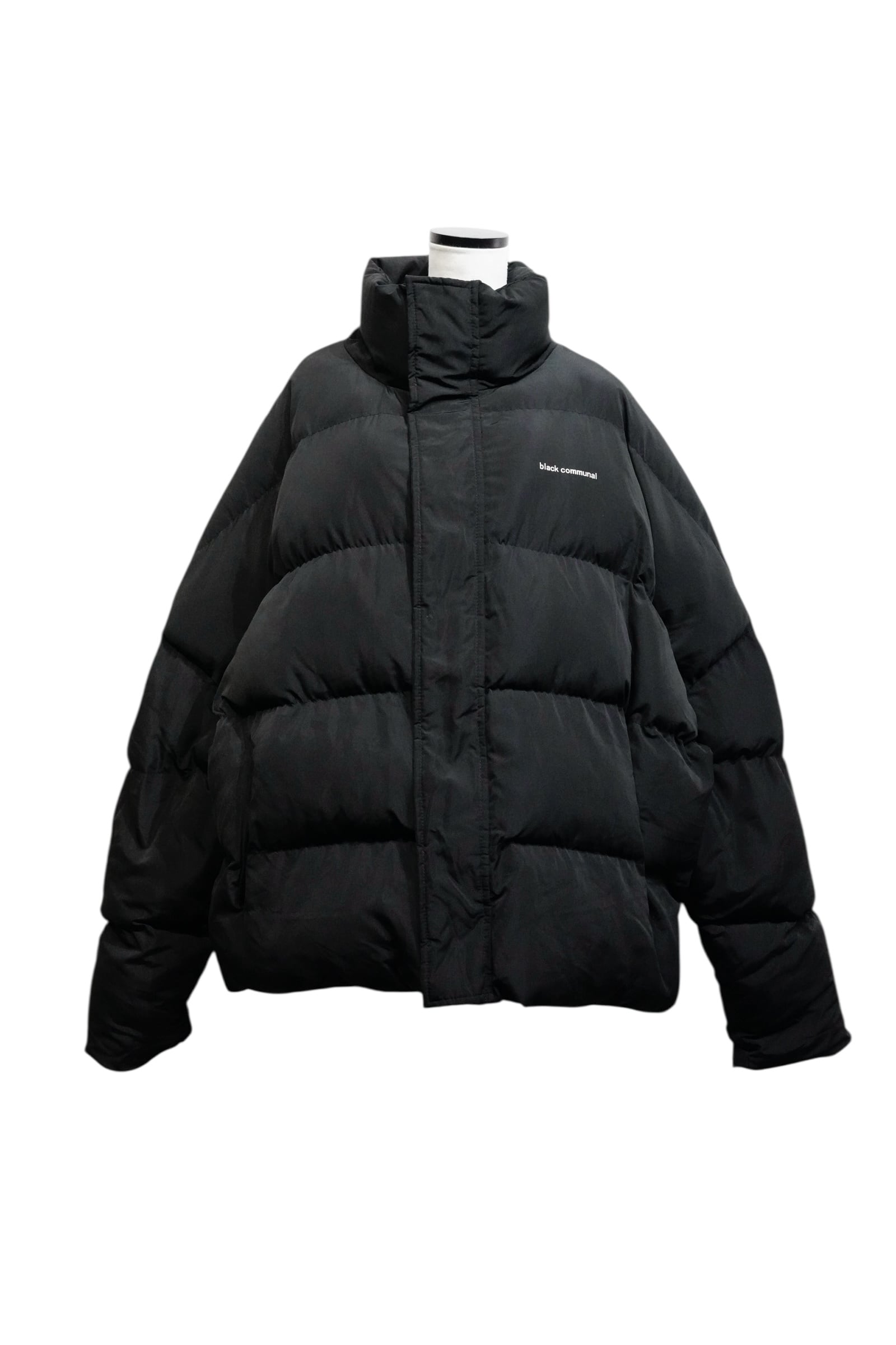 black communal / over size 中綿ダウンジャケット