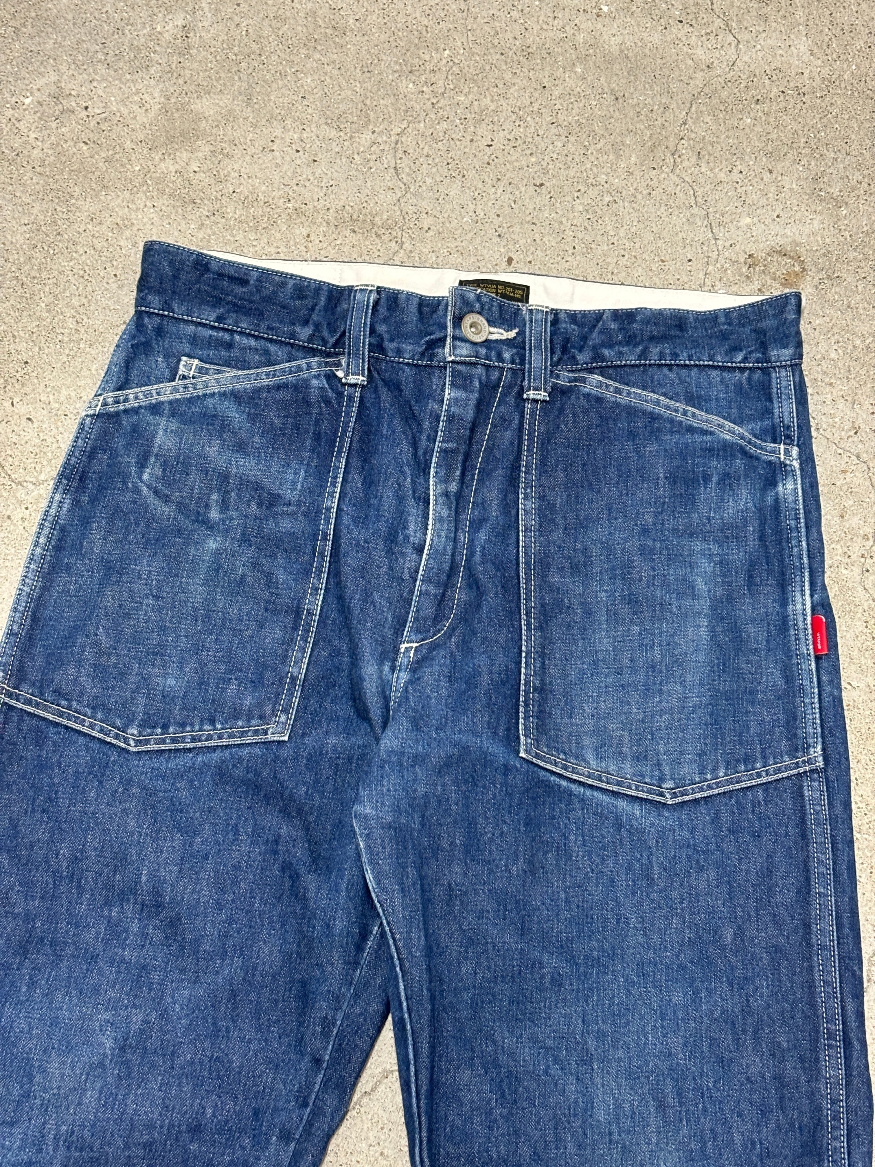 AFFA トラウザーパンツ 青 4ポケット