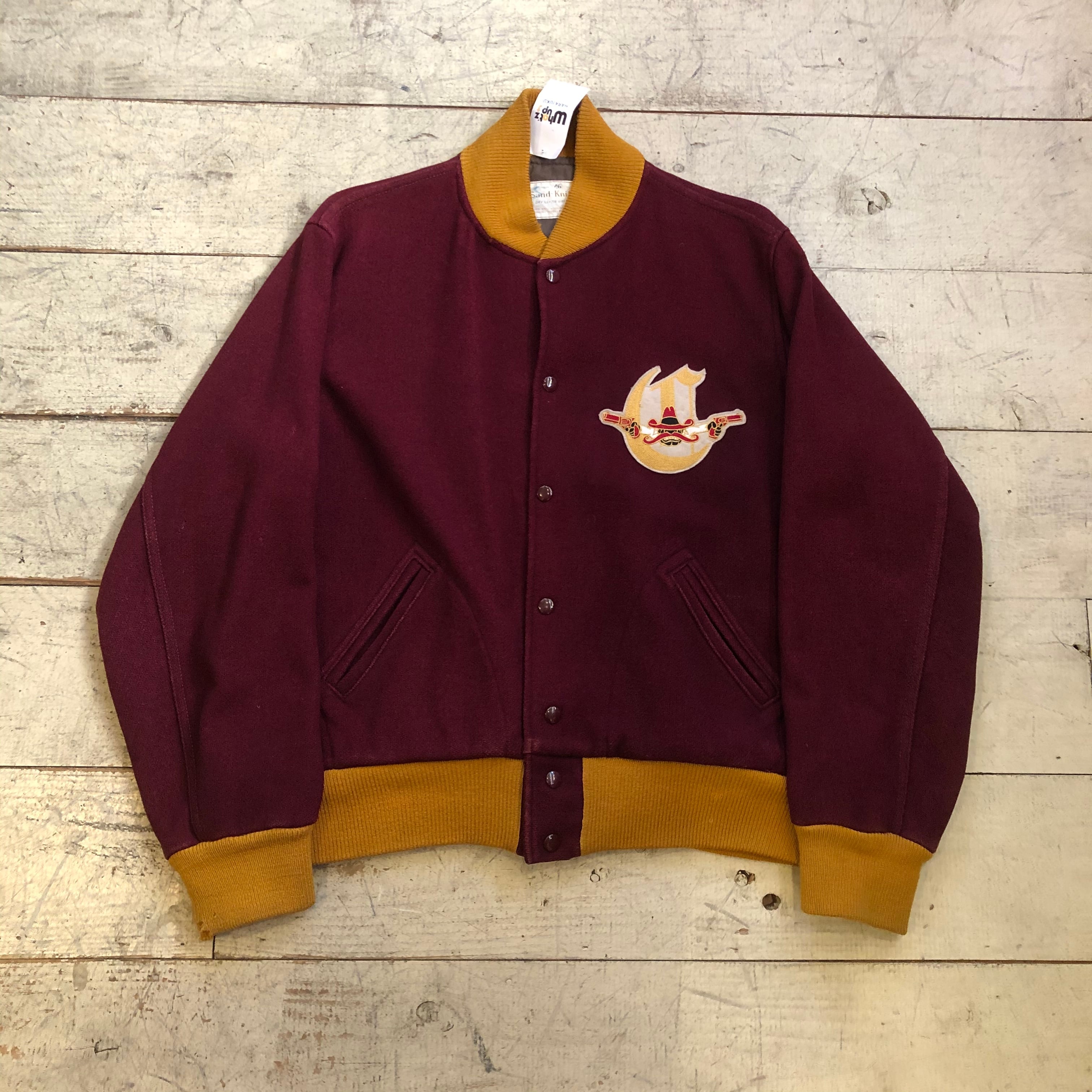 50s〜60s Sand Knit wool stadium jacket | What’z up powered by BASE