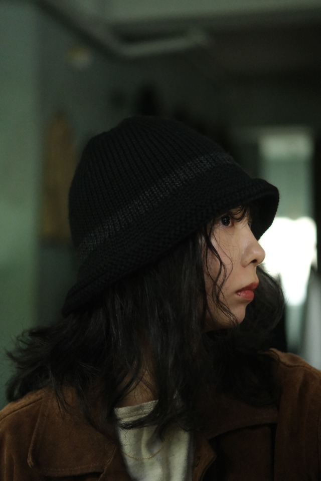 Utah／"LEUCHTFEUER" knit hat／black
