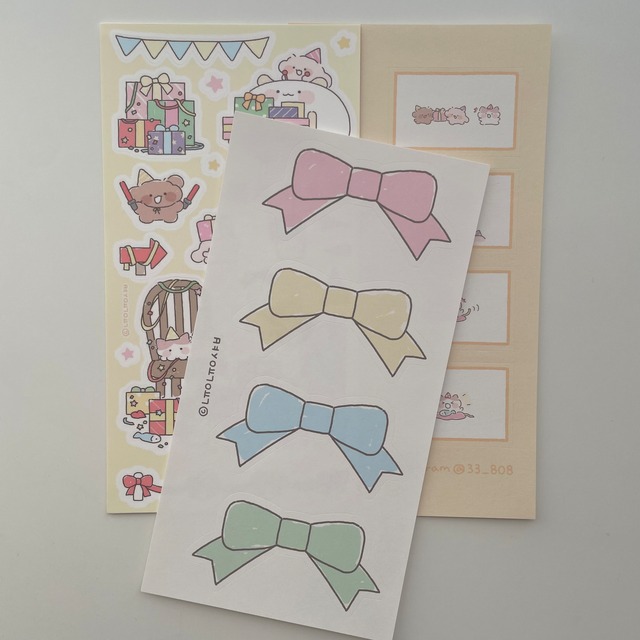 nyung nyung shop 〔sticker -プレゼントパーティー - 〕