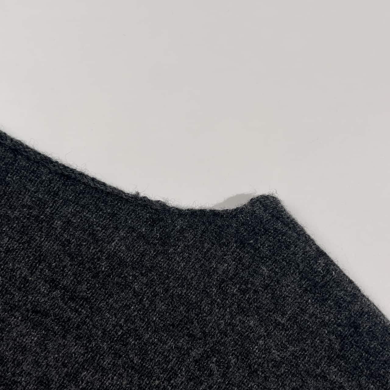 JURGEN LEHL ヨーガンレール ポケット デザイン ウール ニット セーター M/ダークグレー レディース