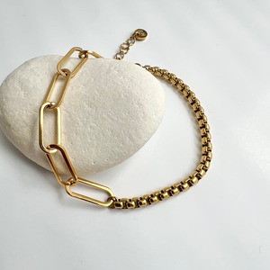 アシンメトリーチェーンブレスレット