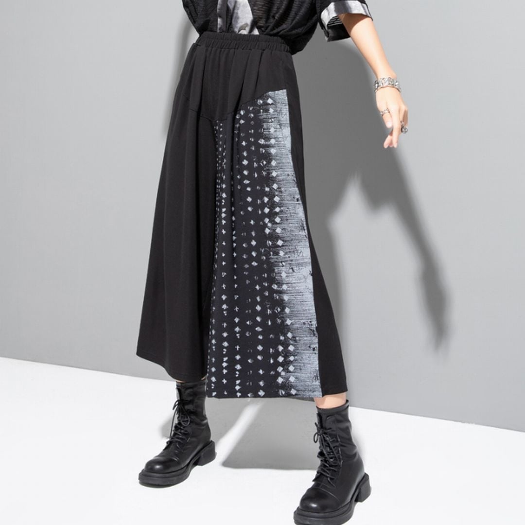 和風柄ワイドパンツ SK0125