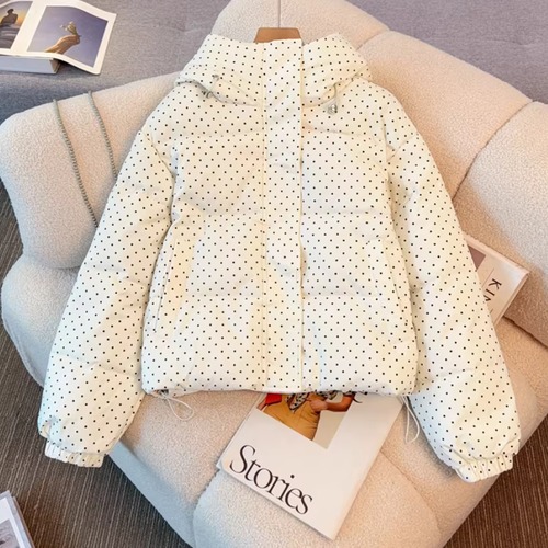 3色／ドットフードパデットジャケット ・73895