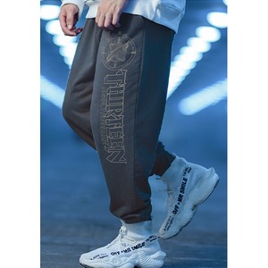 Wide silhouette sweat pants P058