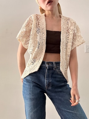 70s Vintage Lace Jacket Top