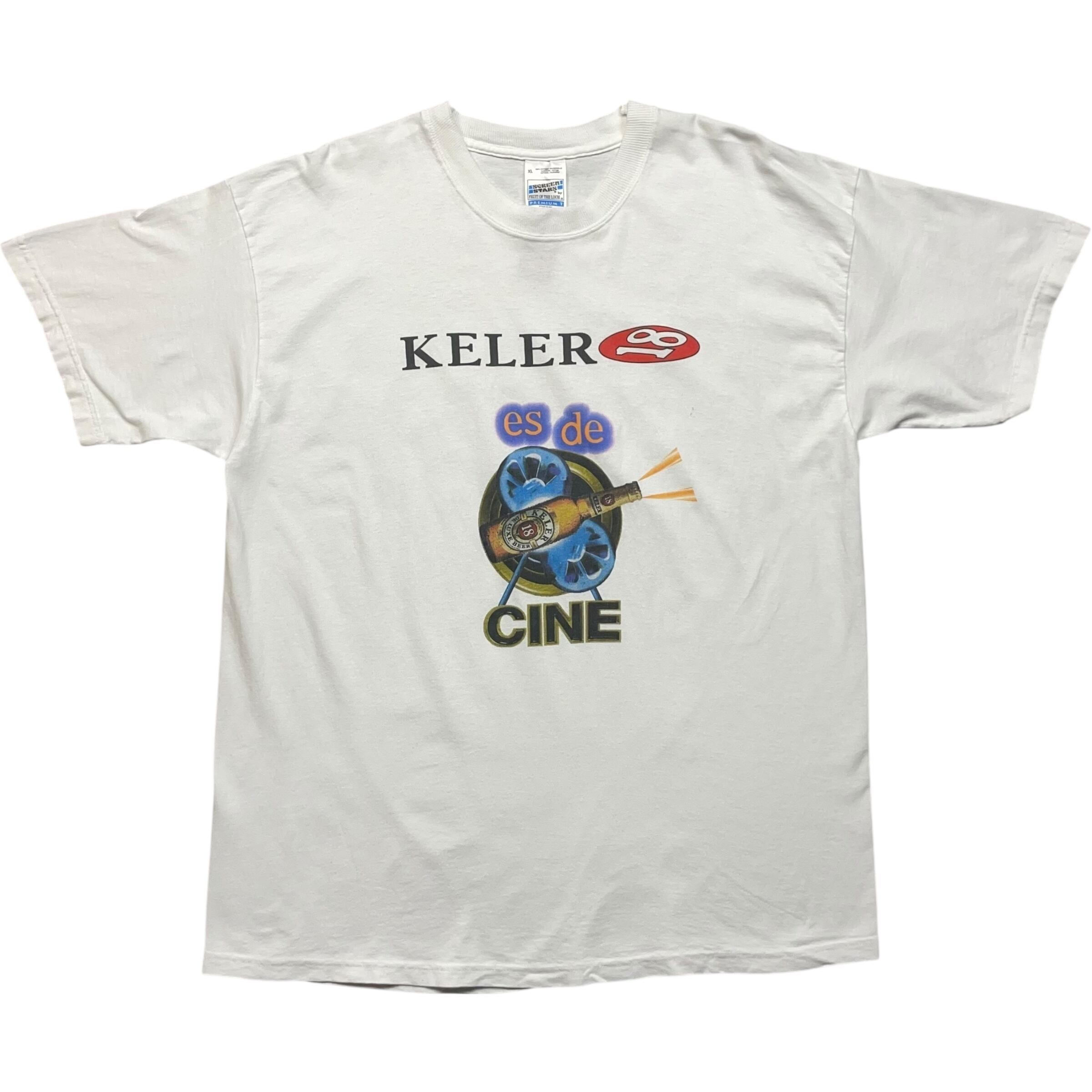 《XL》SCREEN STARS スクリーンスターズ Tシャツ ビールブランド ケラー フロントプリント ホワイト no.8718