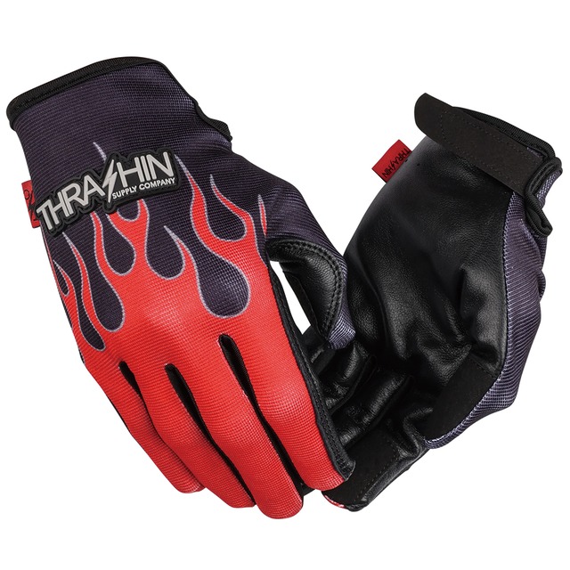 Stealth – Leather Palm – Flame – Red