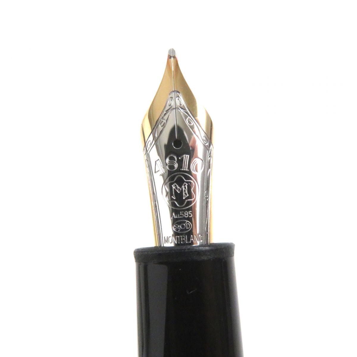 Montblanc 万年筆 黒 金ペン先 ホワイトスター 【公式通販】