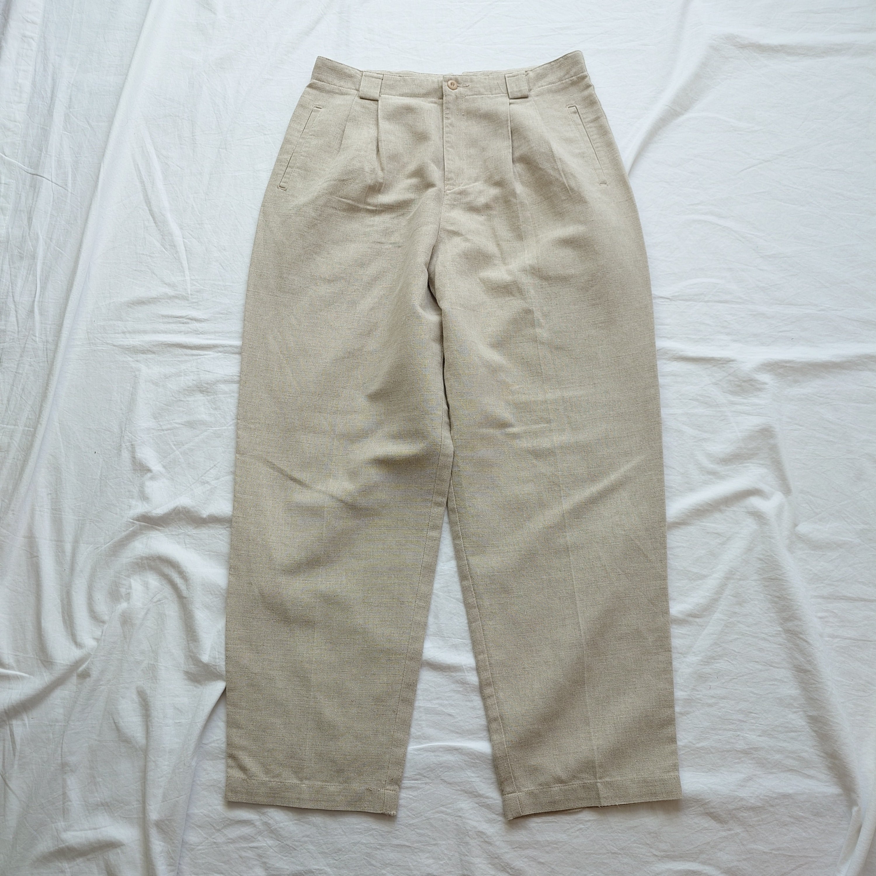 90s】Liz Claiborne リズクレイボーン コットンリネンパンツ