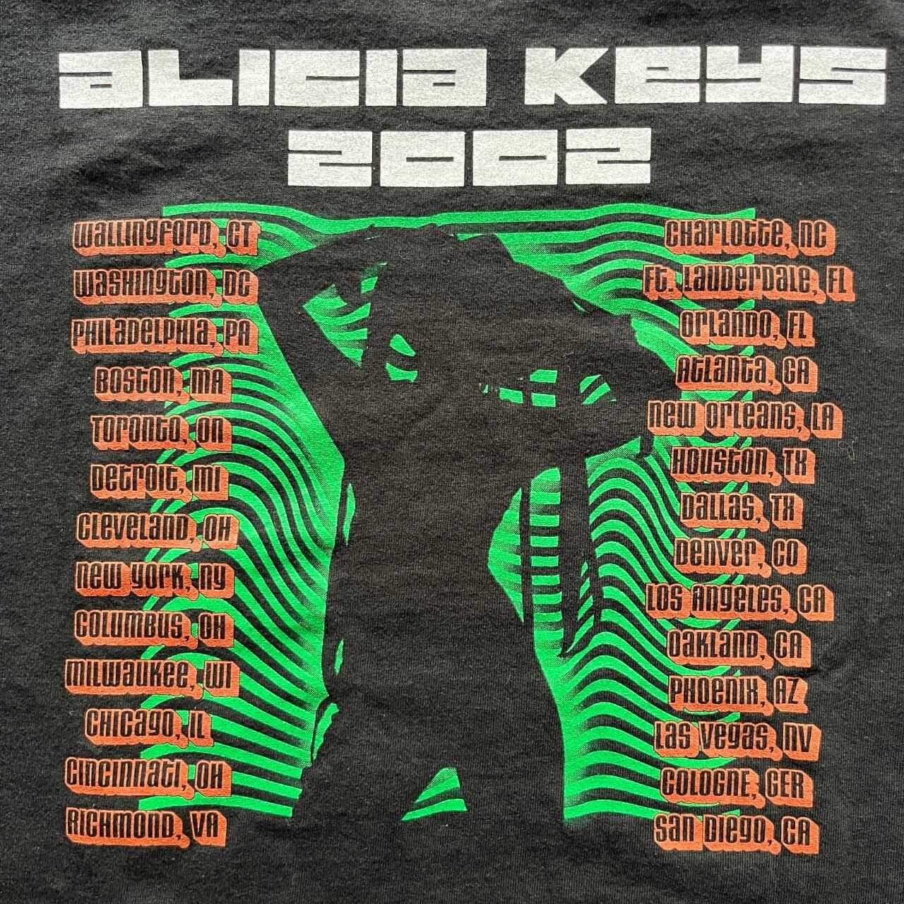 Alicia Keys 2002 Songs In A Minor Tour Rap Tee | Vintage High Line