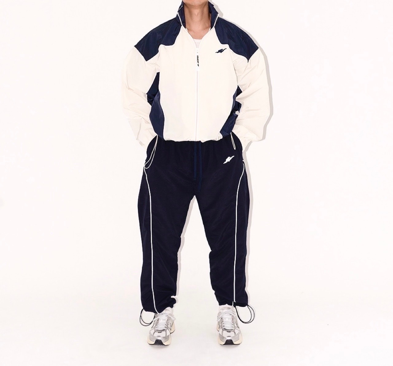 レトロジムナイロンジャケット　ホワイト