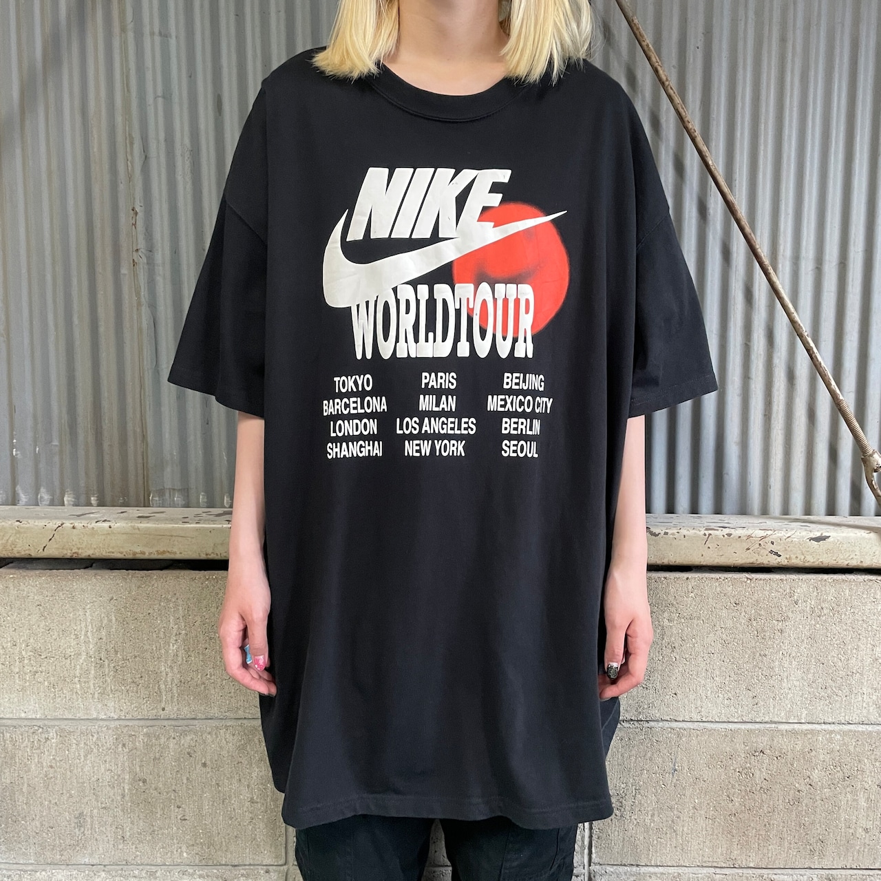 ビッグサイズ NIKE ナイキ ”WORLD TOUR” ワールドツアー プリントT 