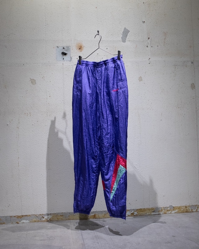 1980s vintage "adidas" designed nylon easy trousers