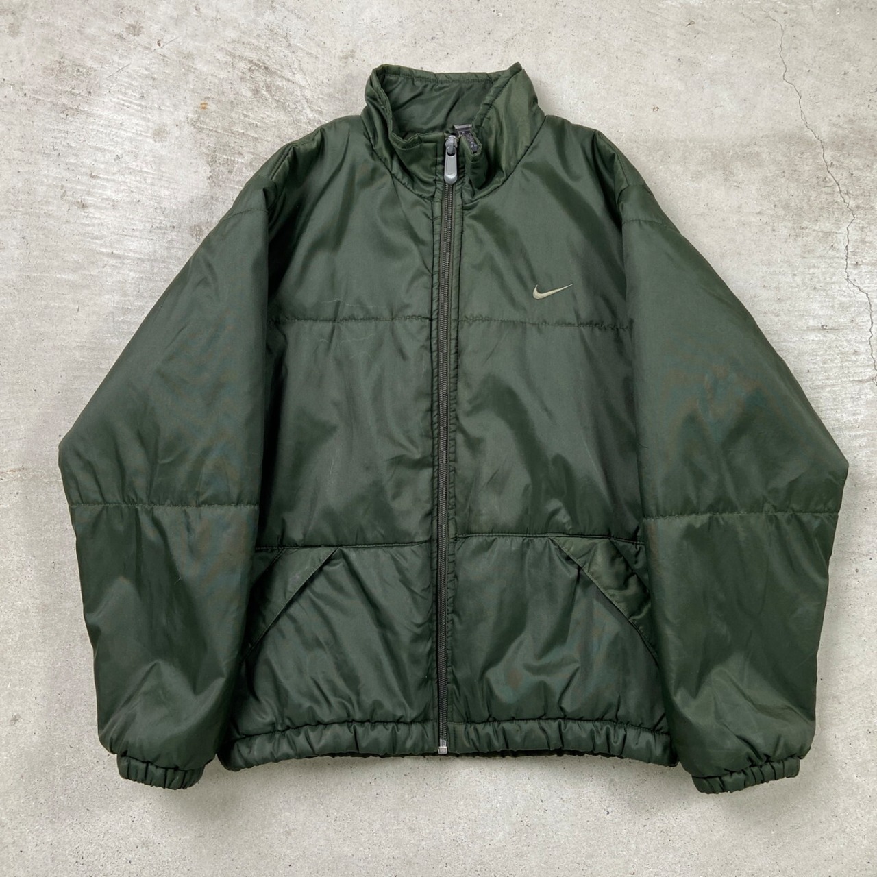 kids】00年代 NIKE ナイキ ナイロンジャケット 中綿入り スウォッシュ 